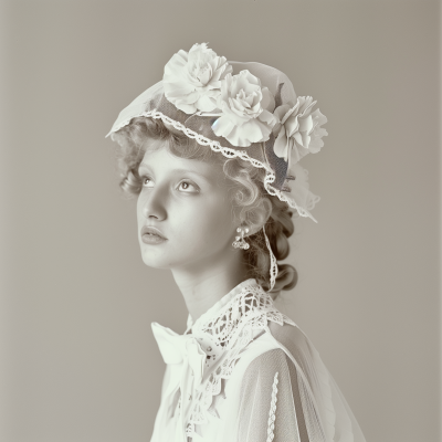 Pale Dutch Fashion Model in 1985