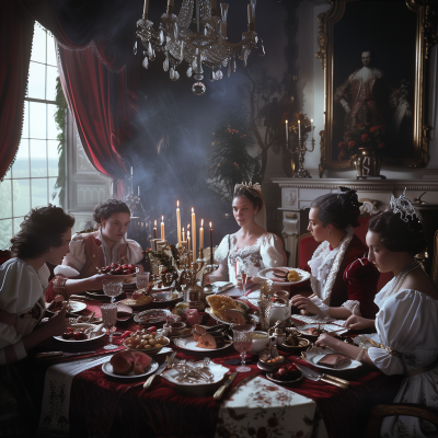 18th Century English Family Dining