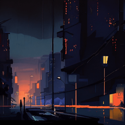 Big City at Night