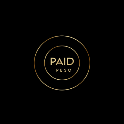 Trendy Minimalistic PAID PESO Logo