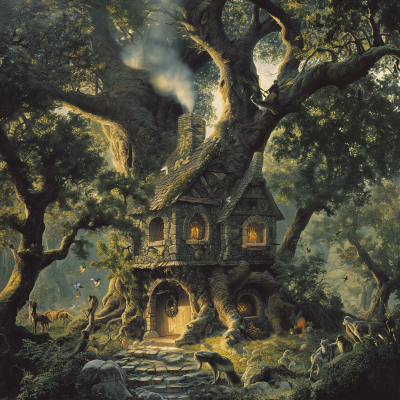 Enchanted Medieval Tree House