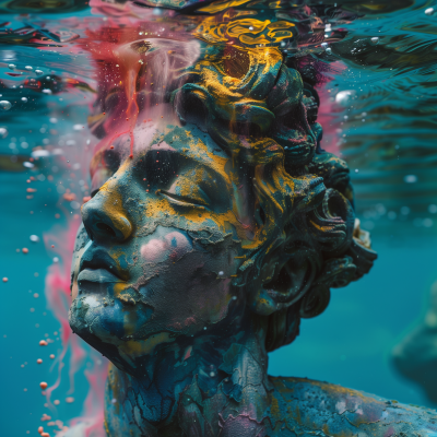 Poseidon Underwater Statue