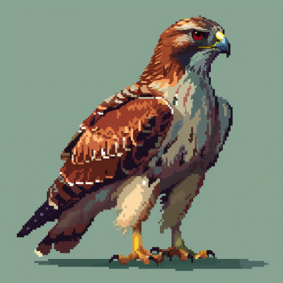 Pixelated Faruggia Hawk