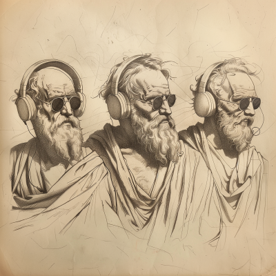 Greek Philosophers Sketch