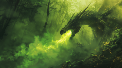 Dragon Breathing Fire into Mirkwood
