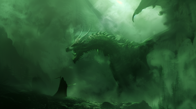 Dragon Smaug bringing desolation