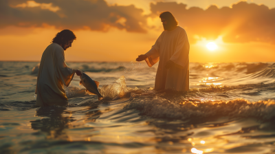 Jesus Disciple Fish Catching