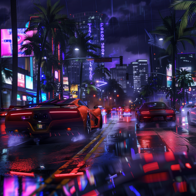 Night City Neon Lights