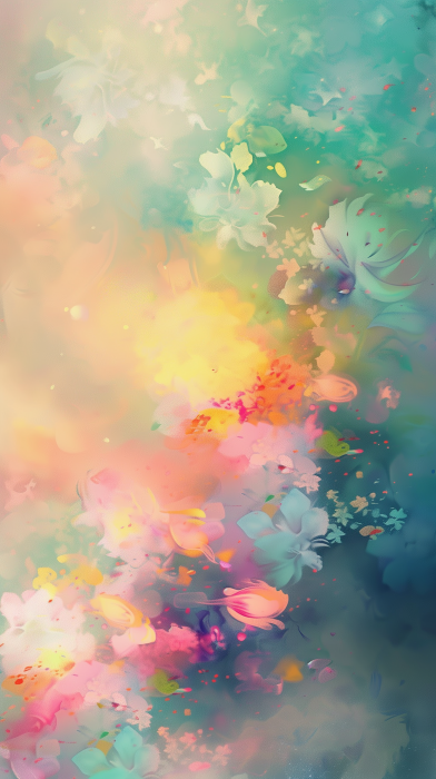 Pastel Floral Abstract Background