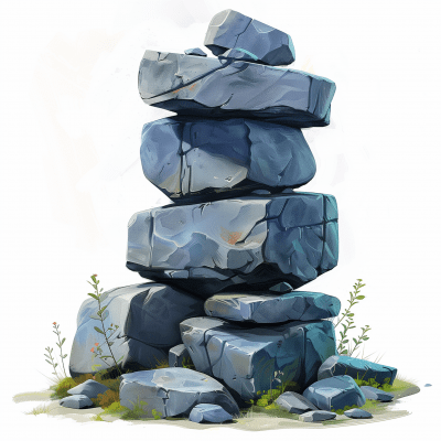 Stylized Stone Pile