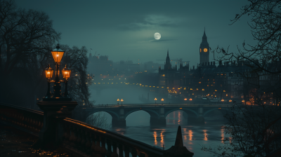 Victorian London at Night
