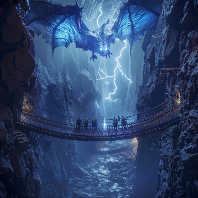 Fantasy Adventure Crossing Chasm