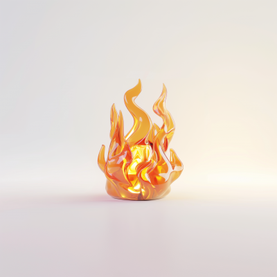 Flames in Pixar Style 3D