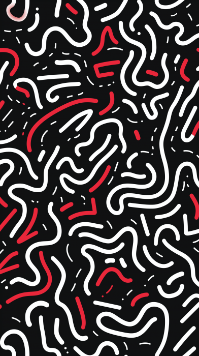 Abstract Squiggly Lines Illustration