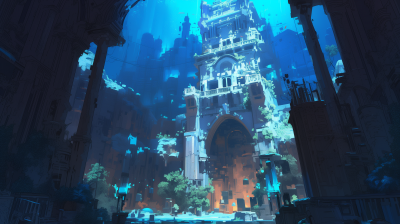Mysterious Underwater Building