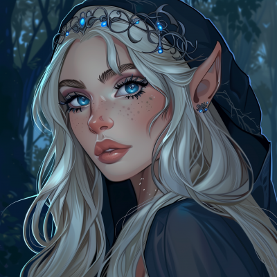 Pretty Elf Girl Twitch Avatar