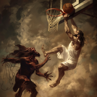 Heavenly Basketball Showdown