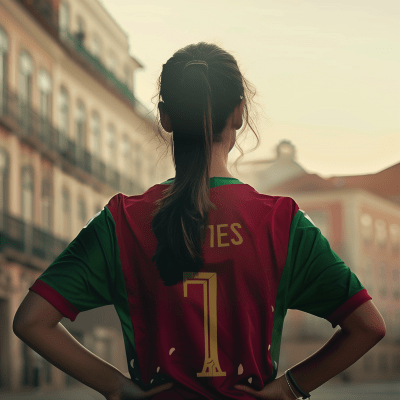 Portugal Fan in Cinematic Photo