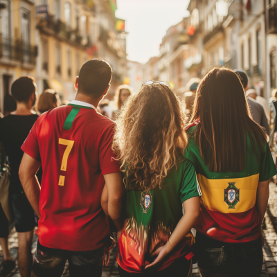 Portugal Fans on the Street