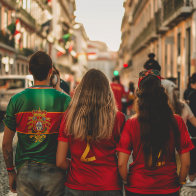 Portugal Fans in Jerseys