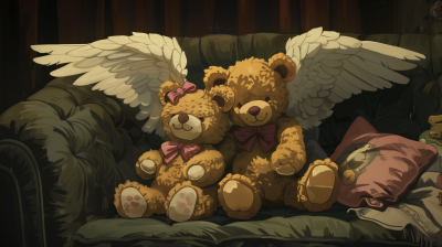 Cuddling Teddy Bears
