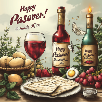 Passover Greeting Card Design