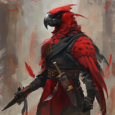 Red and Black Parrot Rogue