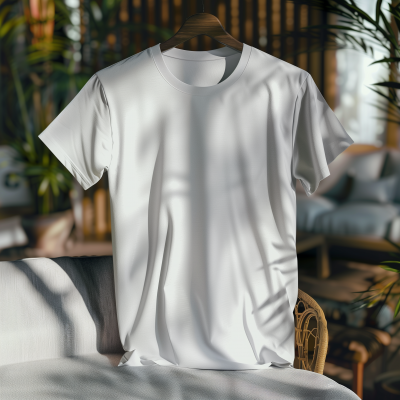 Surreal White T-Shirt Mockup