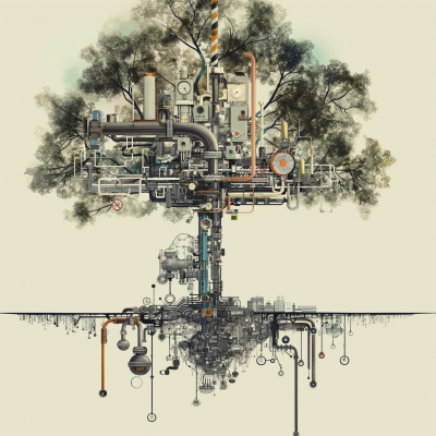 Abstract Industrial Tree