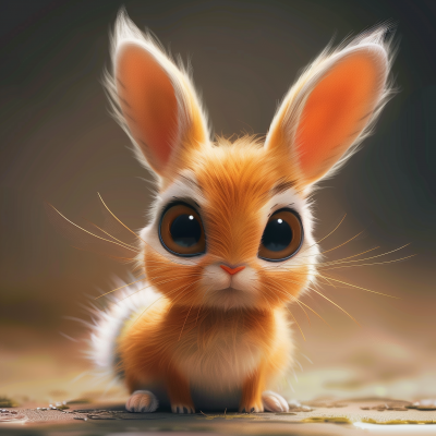 Cute Rabbit Cartoon Character