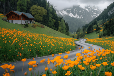Scenic road in Tirol