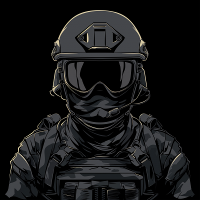 Epic Tactical Soldier T-shirt Vector Design