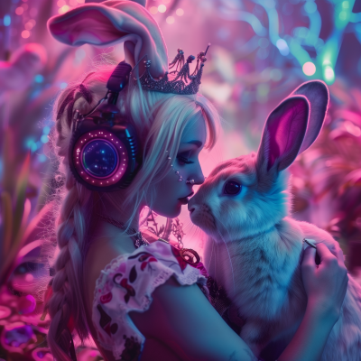 Alice in Wonderland Techno Party