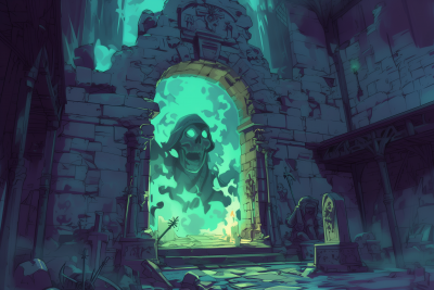 Ghast Spirit in a Crypt