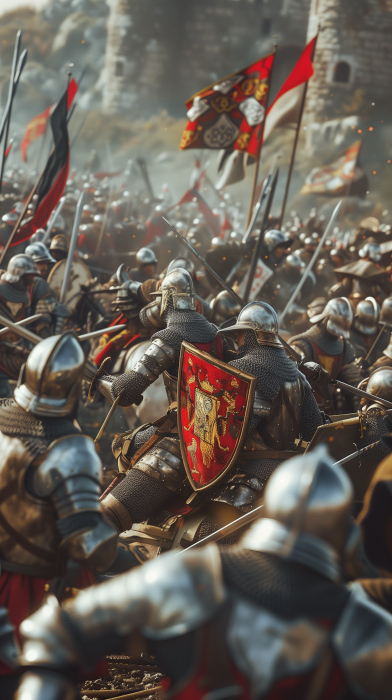 Medieval Battle during the Hundred Years’ War