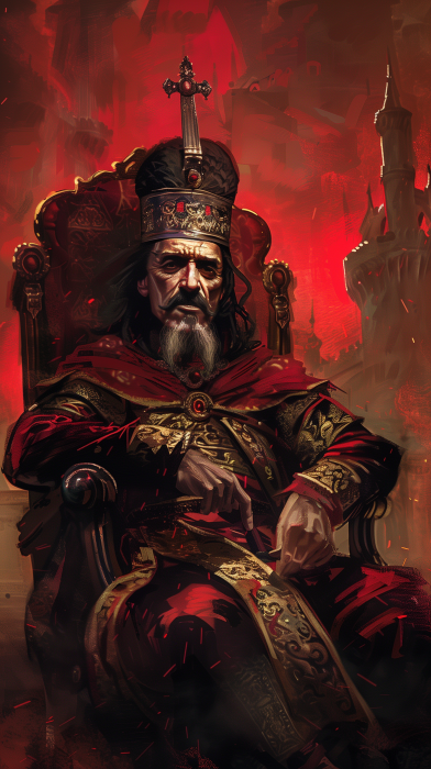 Vlad the Impaler on Throne