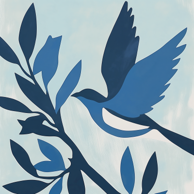 Blue Bird Poster