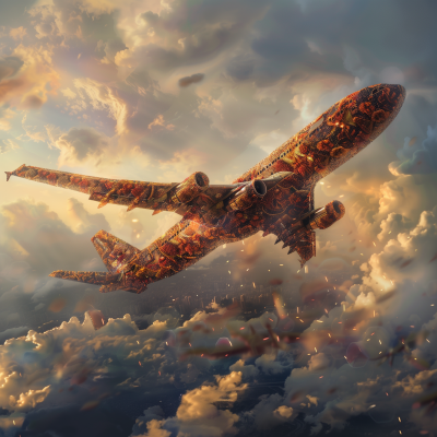 Kebab Boeing in the Clouds