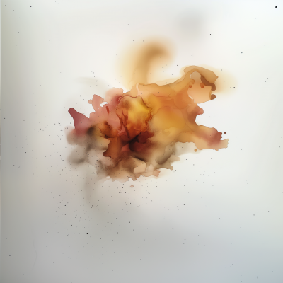 Warm-colored Ink Blots Explosion