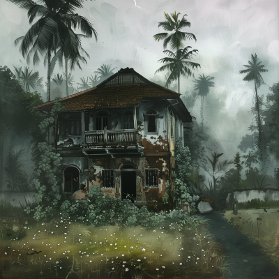 Old Kerala Traditional House Painting