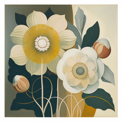 Oversized Flowers Inspired by Hilma Klint