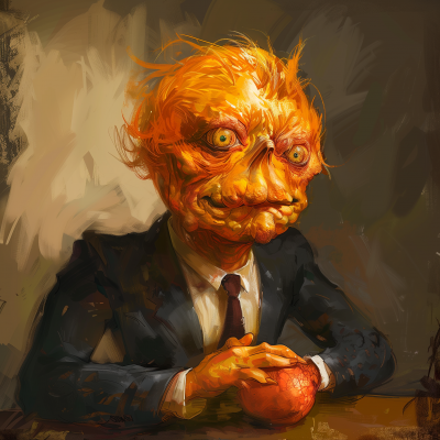 Orange Haired Politician Monster
