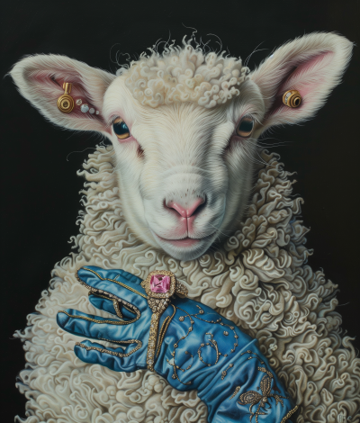 Elegant Lamb Portrait