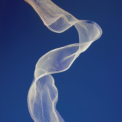Twisting Net Sculpture