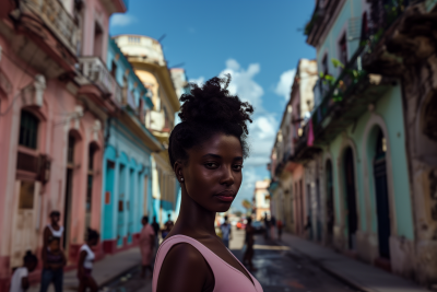 Cinematic Havana Street Scene