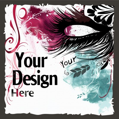 Artistic Eye with Floral and Swirl Elements