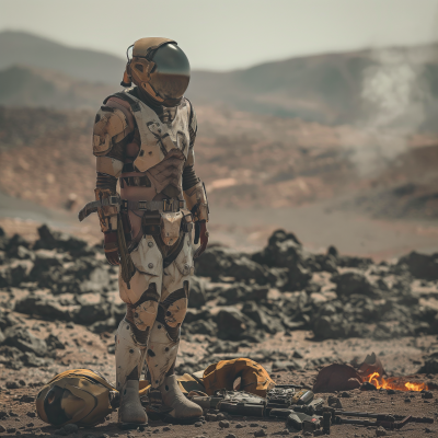 Lonely Astronaut on Mars