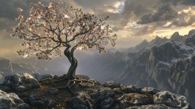 Fantasy Tree in Computer Graphics Style