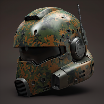 Futuristic Military Helmet