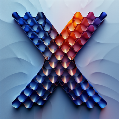 Colorful Abstract X Design